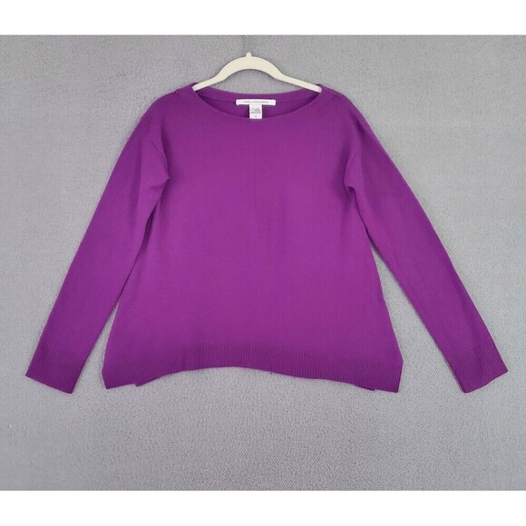 Diane Von Furstenberg Women's Long Sleeve Wool Cashmere Pull Over Sweater Small - Picture 1 of 7